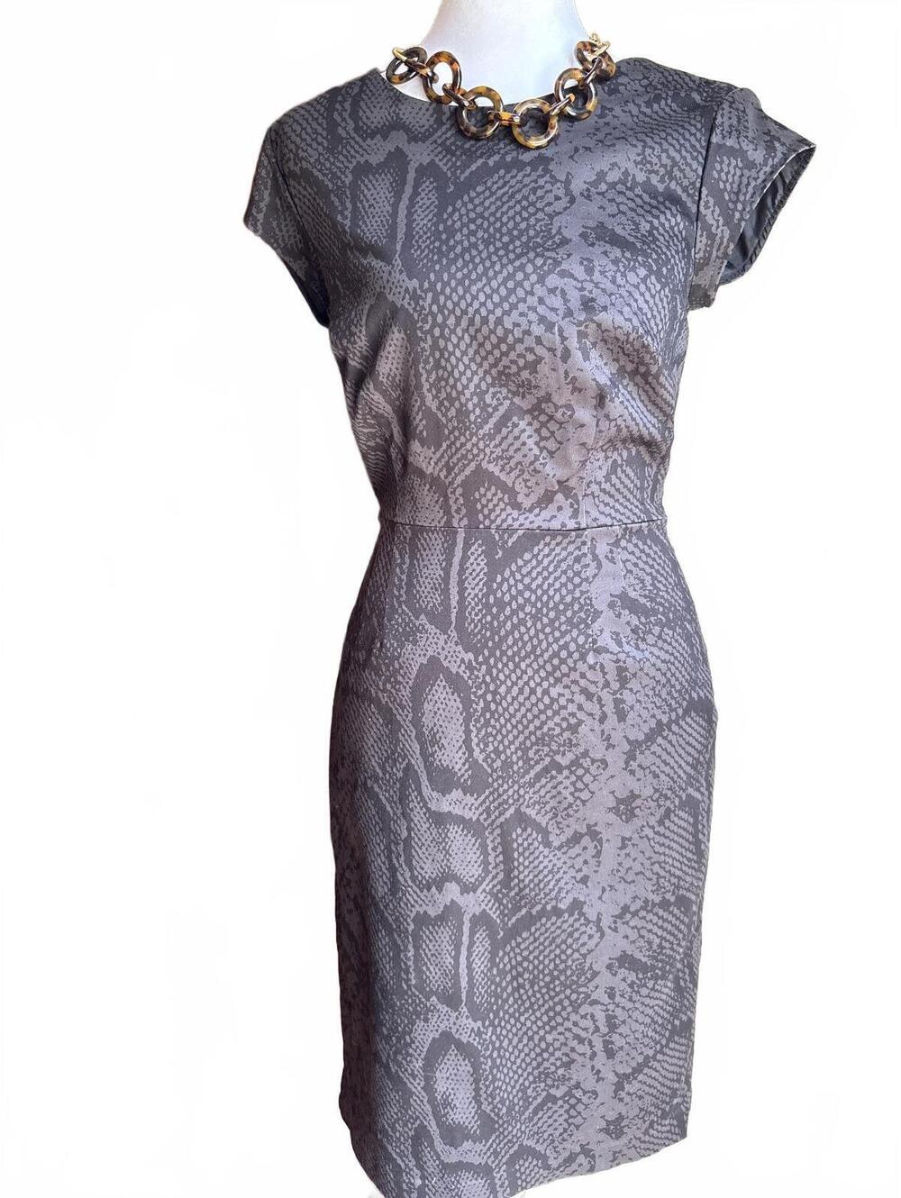 Snakeskin Print Dress by Kristin Davis 2